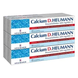 Heumann Kalsiyum D3 Efervesan Tabletler 600 mg/400 IU (120 tablet)