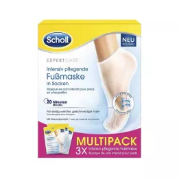 SCHOLL Çoraplı yoğun besleyici ayak maskesi, 3X2 adet