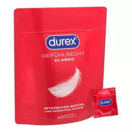 DUREX Feeling Real Ultra İnce Kondomlar, 40 adet