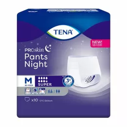 TENA PANTS gece süper M tek kullanımlık pantolon, 10 adet