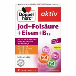 DOPPELHERZ İyot+Folik Asit+Demir+B12 Tablet, 45 adet