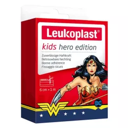 LEUKOPLAST çocuk alçı kahraman Wonder Woman 6 cmx1m, 1 adet