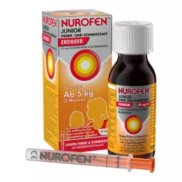NUROFEN Junior Ateş ve Ağrı Şurubu Çilek 40 mg/ml, 100 ml