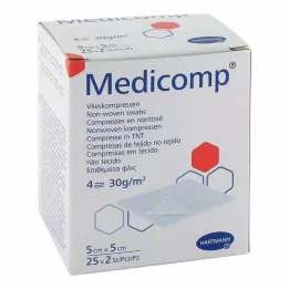 MEDICOMP Dokumasız komp. steril 5x5 cm 4 katmanlı, 25X2 adet