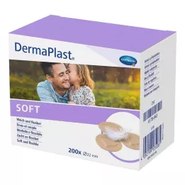 DERMAPLAST SOFT Nokta alçı yuvarlak 22 mm, 200 adet