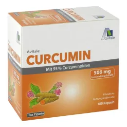 Kurkumin 500 mg %95 kurkuminoidler + piperin kapsülleri, 180 adet