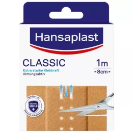 HANSAPLAST Klasik alçı 8cm x1 m, 1 adet