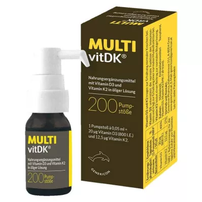 MULTIVITDK Çözelti D3+K2 Vitamini, 10 ml MULTIVITDK Çözelti D3+K2 Vitamini, 10 ml