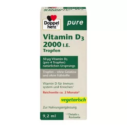 DOPPELHERZ Vitamin D3 2000 I.E. saf damla, 9,2 ml