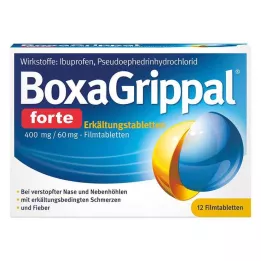 BOXAGRIPPAL forte soğuk tablet. 400 mg/60 mg FTA, 12 adet