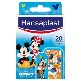 HANSAPLAST Çocuk alçı şeritleri Mickey & Arkadaşlar, 20 adet