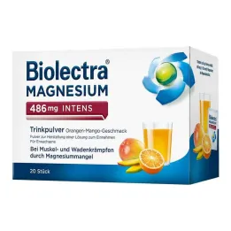 Biolectra Magnesium 486 mg yoğun içme tozu Ora-Man., 20 adet