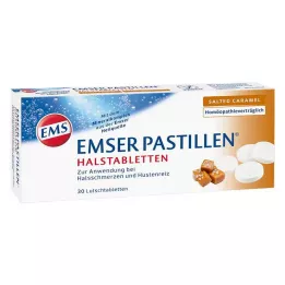 EMSER Pastiller boğaz pastilleri tuzlu karamel, 30 adet