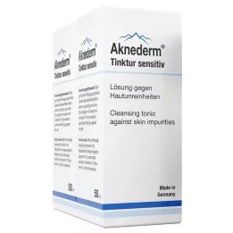 AKNEDERM Tentür hassas, 2X50 ml