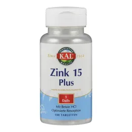 Çinko 15 Plus tabletler, 100 adet