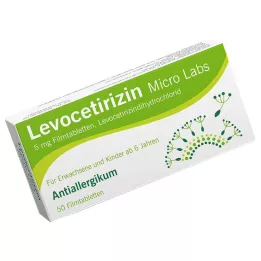 LEVOCETIRIZIN Micro Labs 5 mg film kaplı tabletler, 50 adet