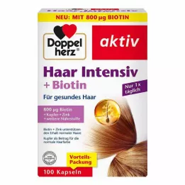 DOPPELHERZ Saç Yoğun + Biyotin Kapsülleri, 100 adet