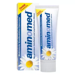 AMINOMED Titanyum dioksit içermeyen papatya çiçeği diş macunu, 75 ml