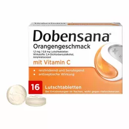 DOBENSANA Portakal aromalı 1,2 mg/0,6 mg pastil, 16 adet