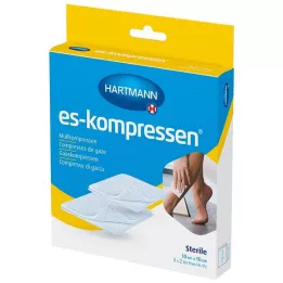 ES-KOMPRESSEN steril 10x10 cm 8 katlı 17 katlı, 5X2 adet