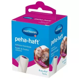 PEHA-HAFT Fiksasyon bandajı latekssiz 6 cmx4 m OTC, 1 adet