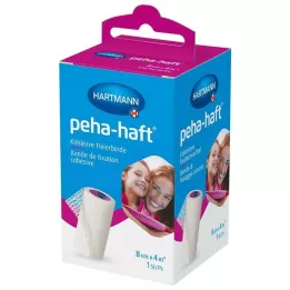 PEHA-HAFT Fiksasyon bandajı latekssiz 8 cmx4 m OTC, 1 adet