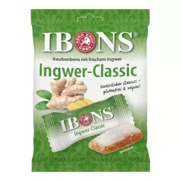 IBONS Ginger Classic Çiğneme Şekeri Torbası, 92 gr