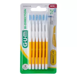 GUM Çift Yönlü Diş Arası 1,4 mm sarı, 6 adet