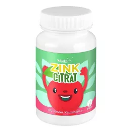 ZINKCITRAT Çocuklar için çiğneme tabletleri vegan, 120 adet