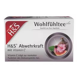 H&S Savunma C Vitamini Filtre Torbaları ile, 20X1,8 g