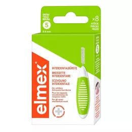 ELMEX Diş arası fırçaları ISO 5 numara 0,8 mm yeşil, 8 adet