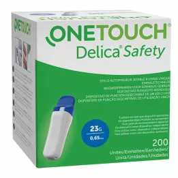 ONE TOUCH Delica Safety tek kullanımlık delme cihazı 23 G, 200 adet