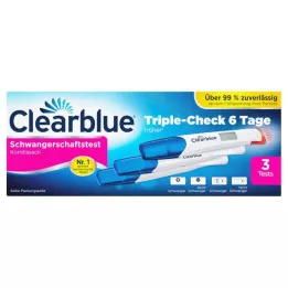 CLEARBLUE Gebelik testi TripleCheck ultra erken, 3 adet