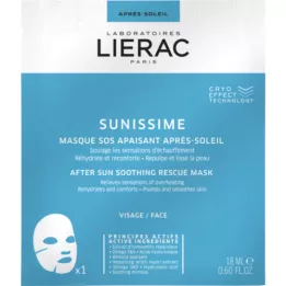 LIERAC Sunissime yatıştırıcı güneş sonrası SOS maske, 1X18 ml