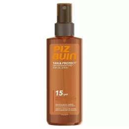 PIZ Buin Tan &amp; Güneş Koruyucu Yağ Spreyi LSF 15, 150 ml