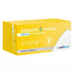 VITAMIN C AXICUR 500 mg film kaplı tabletler, 100 adet