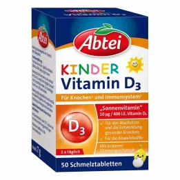 Abbey çocuk D3 vitamini eritme tabletleri, 50 adet