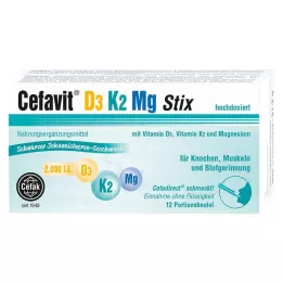 CEFAVIT D3 K2 Mg 2.000 I.E. Stix Granül, 12 adet