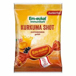EM-EUKAL Bonbons Zerdeçal Shot şekersiz dolu, 75 gr