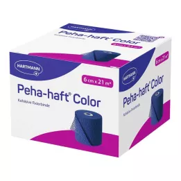 PEHA-HAFT Renkli Sabitleme Bandı lateks içermez 6 cm x 21 m mavi, 1 adet