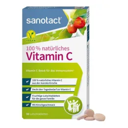 100 Doğal C vitamini sanotact pastilleri, 30 adet