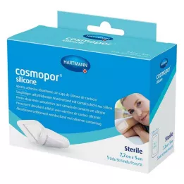 COSMOPOR silikon yara örtüsü 5x7,2 cm, 5 adet