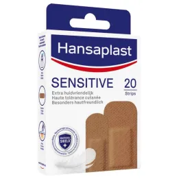 Hansaplast SENSITIVE alçı şeritleri cilt tonu orta, 20 adet