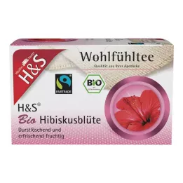 H&S Organik Ebegümeci Çiçeği Filtre Torbaları, 20X1,75 g