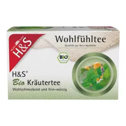 H&S Organik Bitkisel Çay Filtre Poşetleri, 20X1,5 g