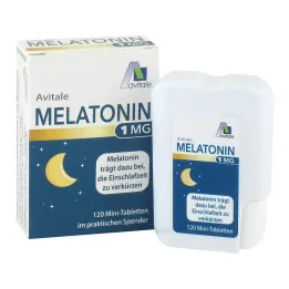 Melatonin 1 mg mini tablet, dağıtıcıda, 120 adet