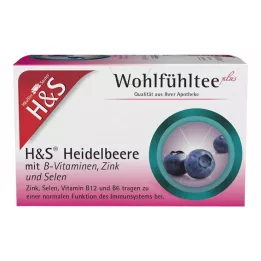 H&S B vitaminleri çinko ve selenyum içeren yaban mersini Fbtl., 20X2,5 g