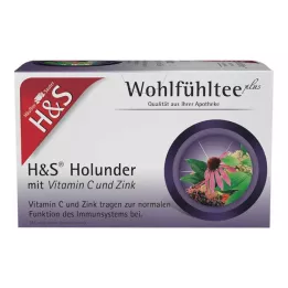 H&S Mürver C Vitamini ve Çinko Filtre Torbaları, 20X2,5 g
