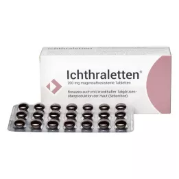 ICHTHRALETTEN 200 mg mide-dirençli tabletler, 84 adet