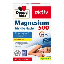 Gece tabletleri için Doppelherz Magnesium 500, 30 adet